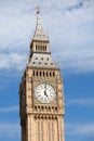 Clock Big Ben (Elizabeth tower) at 5 oÃ¢â¬â¢clock